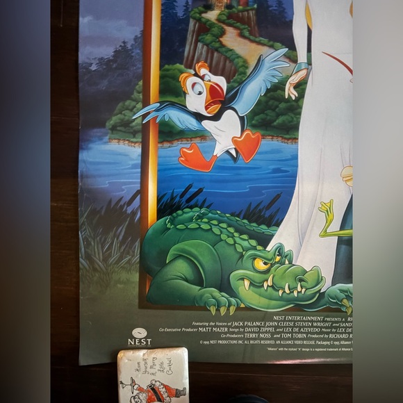 Original 1995 The Swan Princess Animated Film Theatrical Movie Poster 38.5 x 27 - Picture 4 of 5